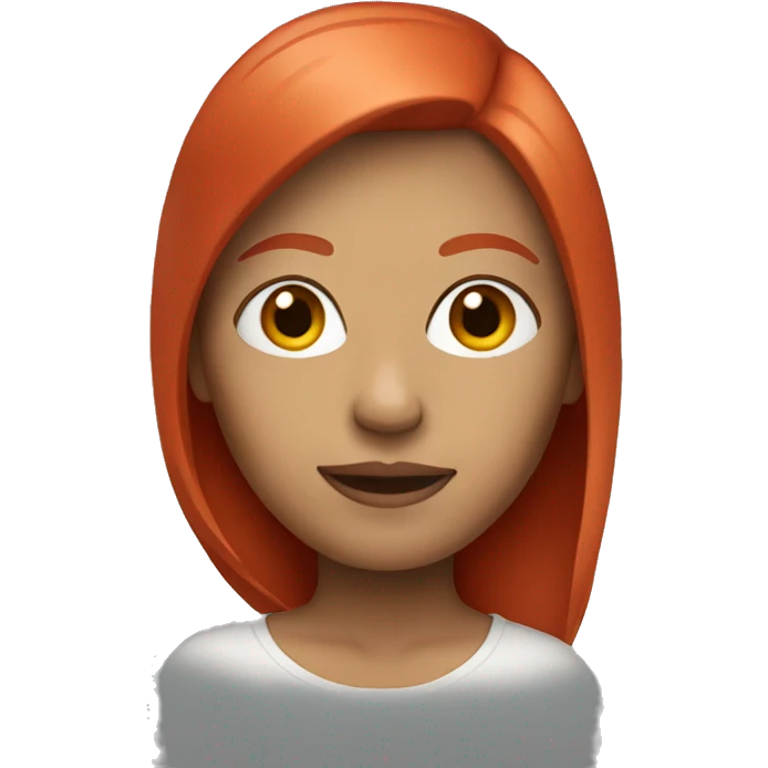 Normal woman emoji with red hair  emoji