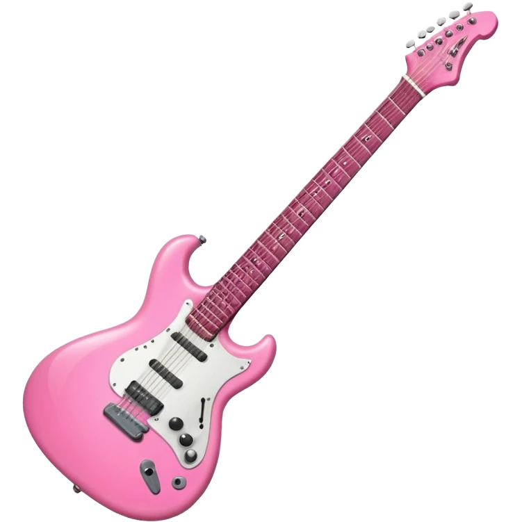 Guitar electric pink emoji