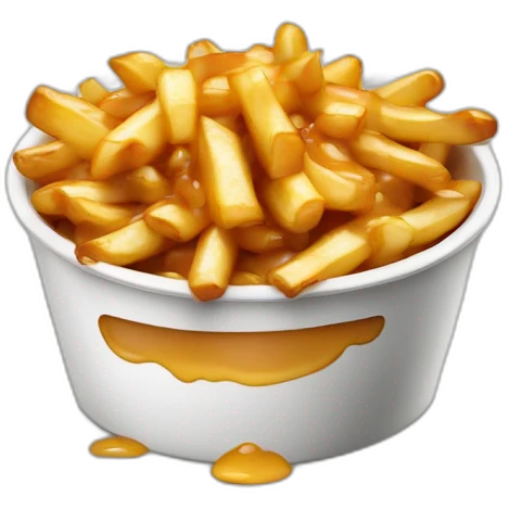poutine avecun gros nez emoji