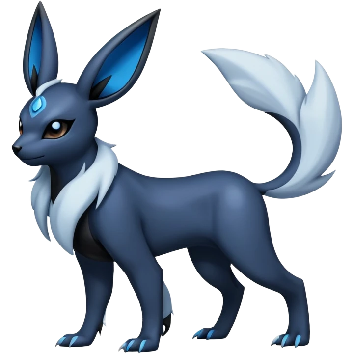 Absol-Umbreon-Fakémon-hybrid-creature (full body)  emoji