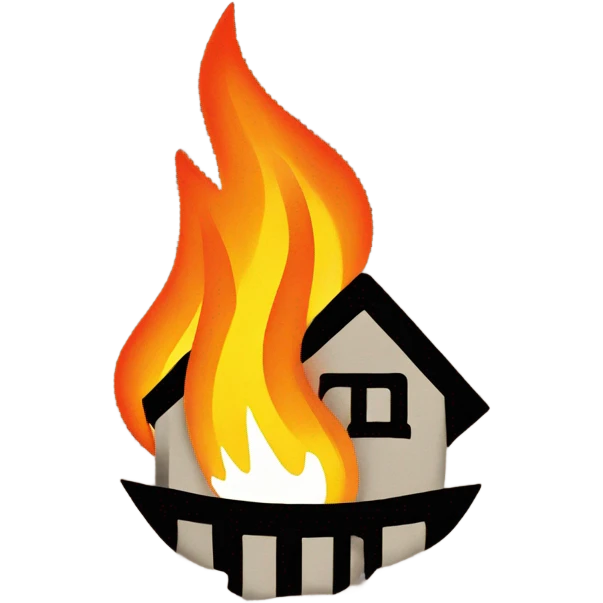 Palo alto logo on fire emoji