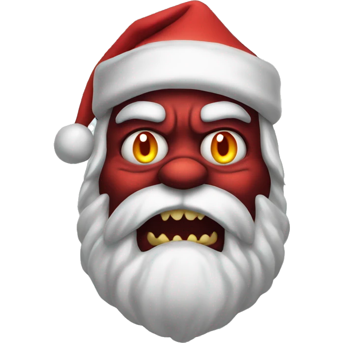 scary demon santa emoji