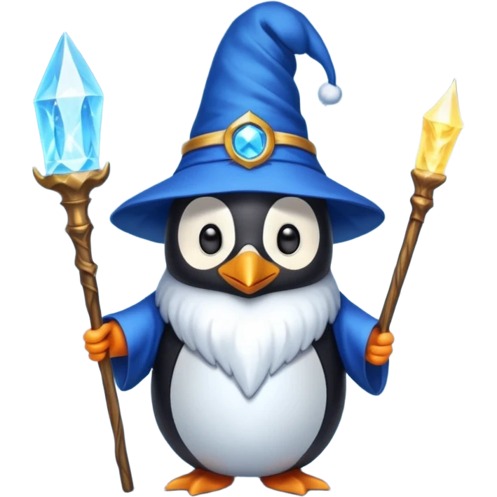 Penguin Wizard emoji