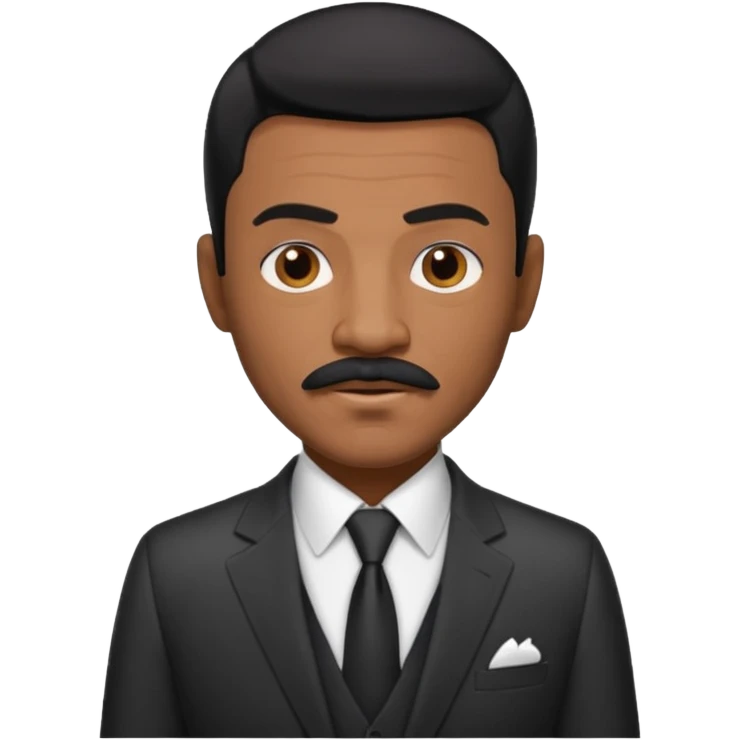 Keith Sweat black hair and mustache emoji