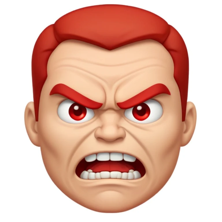 Very angry face emoji