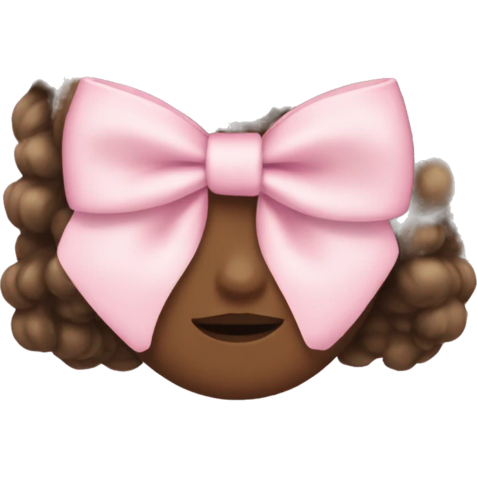 Light pink bows emoji
