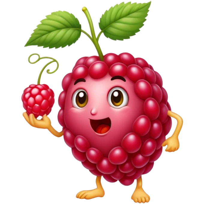 A raspberry searchs for best food emoji