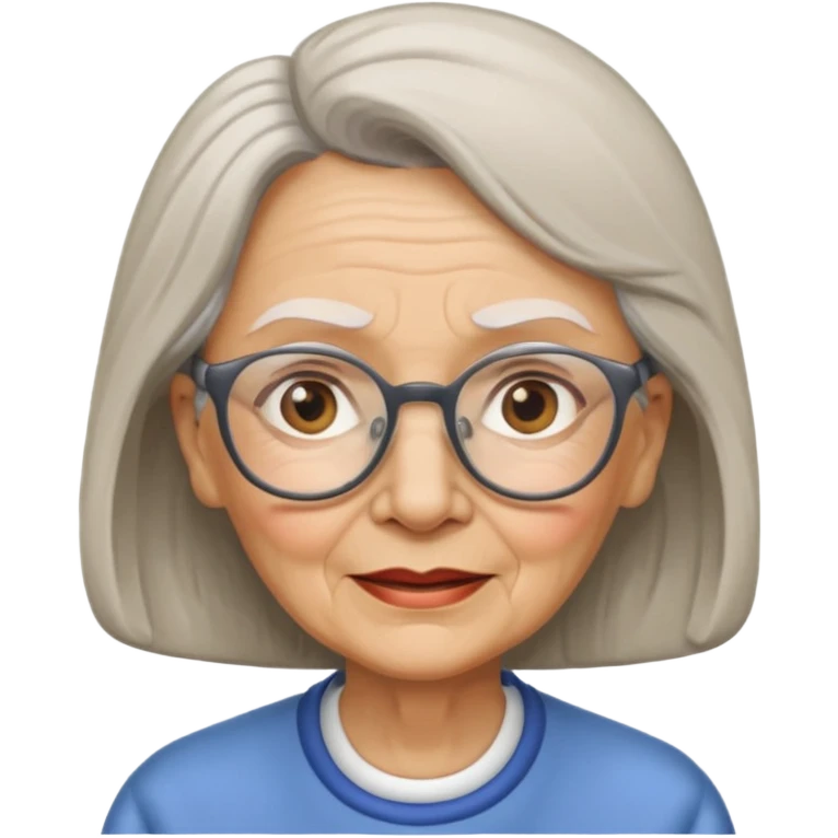 OLD WOMAN WITH EYEGLASS emoji