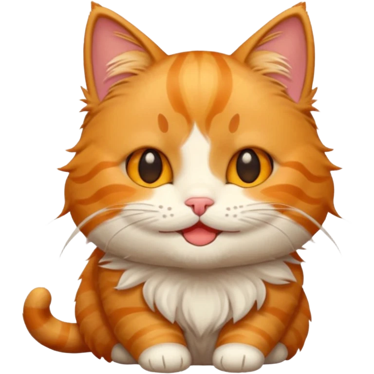 Cat chibi sticker emoji