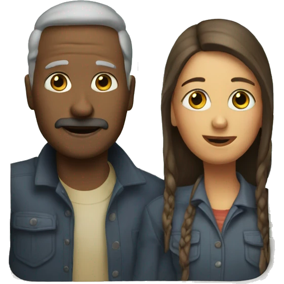 Two people in a caravan emoji