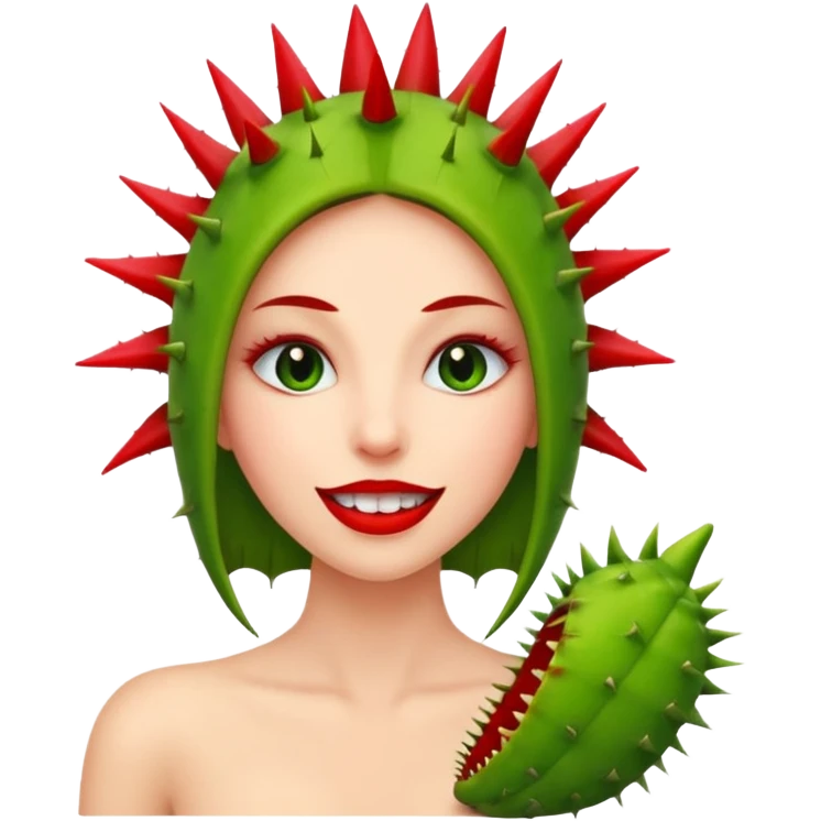 Mujer planta carnivora emoji
