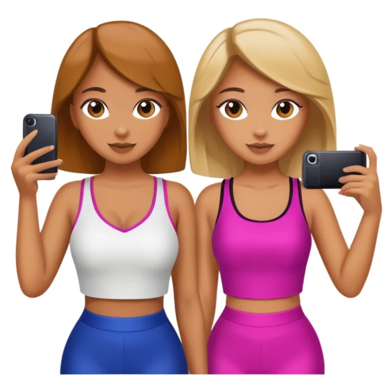 girls taking photo in club background emoji