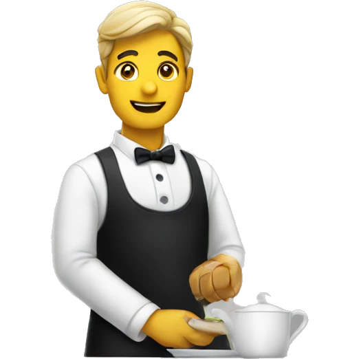 waiter emoji