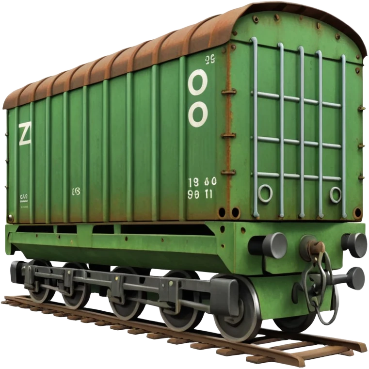 green freight train emoji
