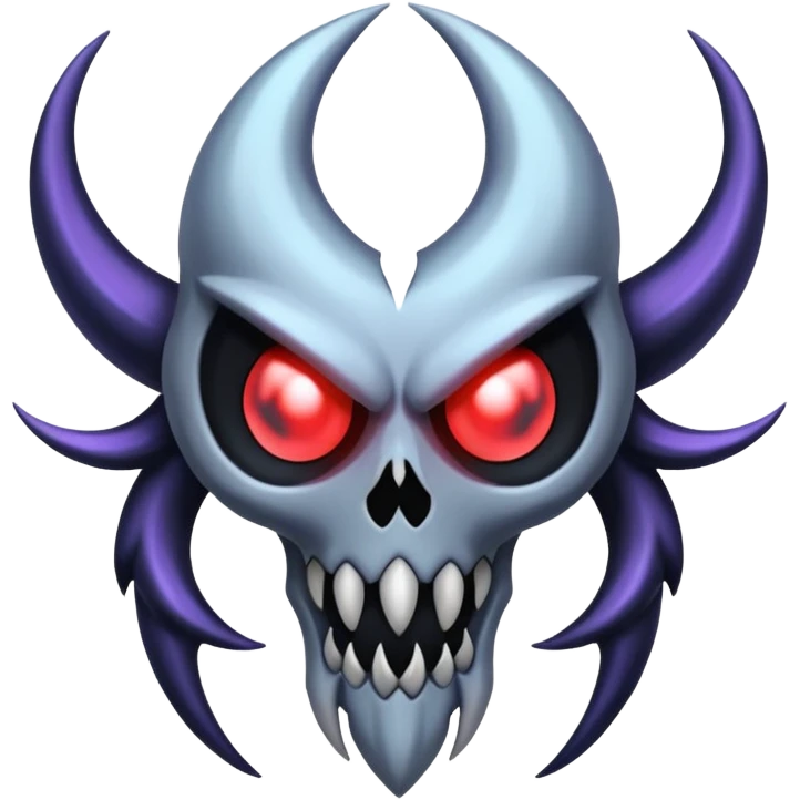 Gothic evil Duskull-Darkrai-Lunala-Dhelmise-fusion emoji