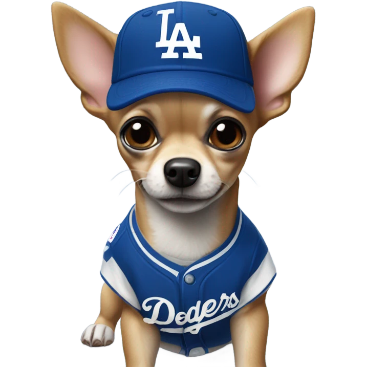 Los Angeles Dodgers Chihuahua emoji