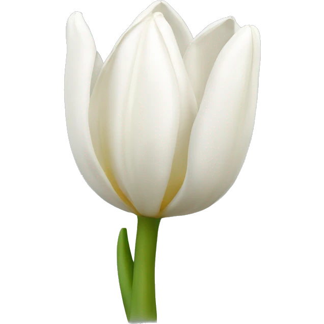 White tullips emoji