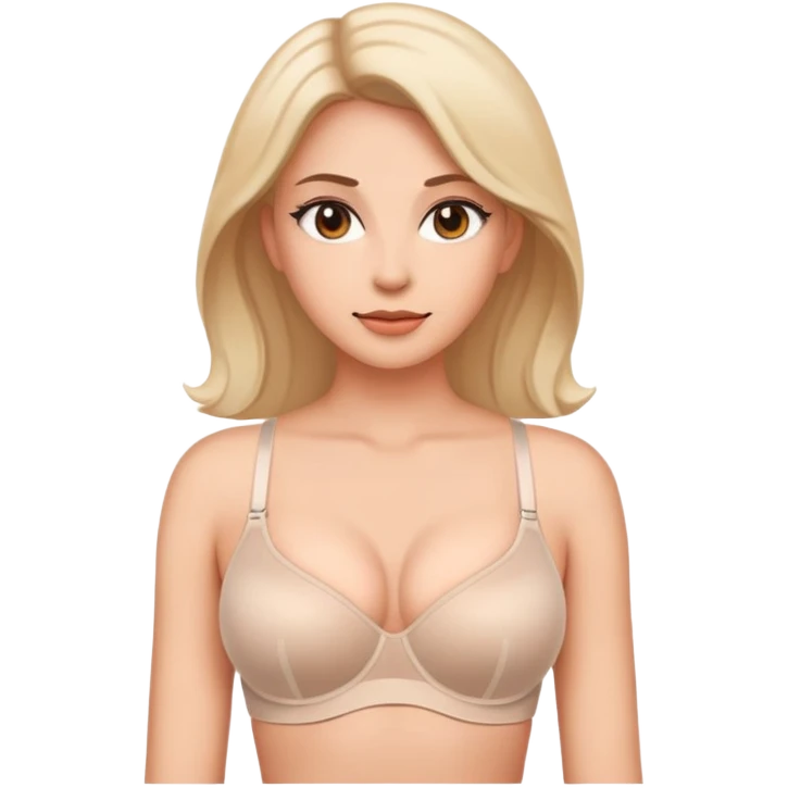 Woman in bra emoji