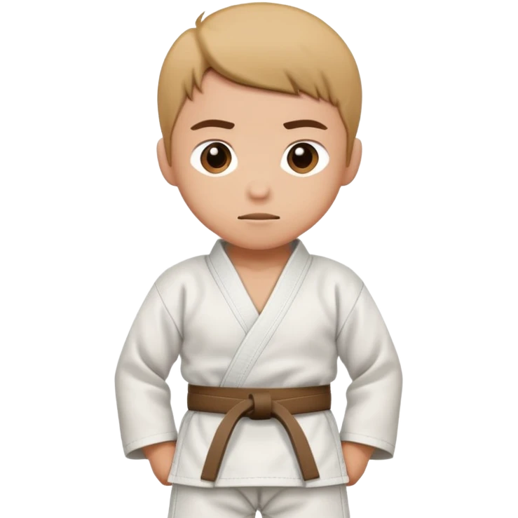 Judo gi brown belt  emoji