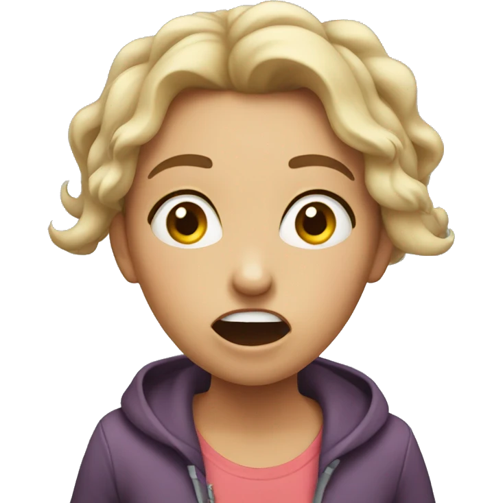 Girl going crazy emoji