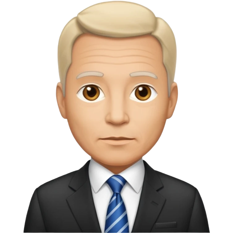 elegant man 53 years old tribune politic emoji