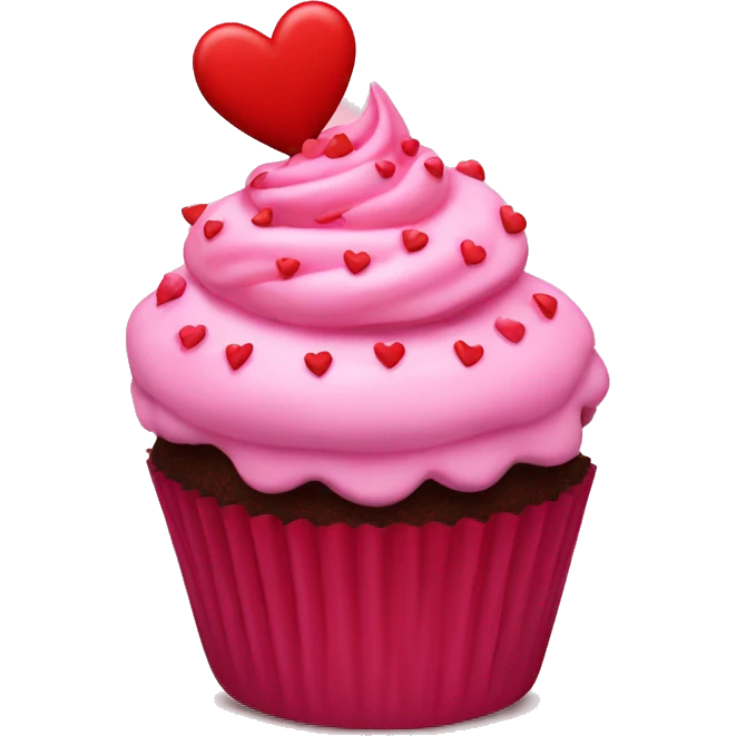 valentine’s day cupcake emoji
