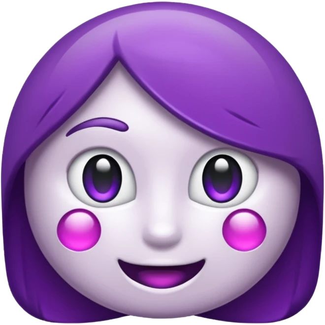anel branco e roxo emoji
