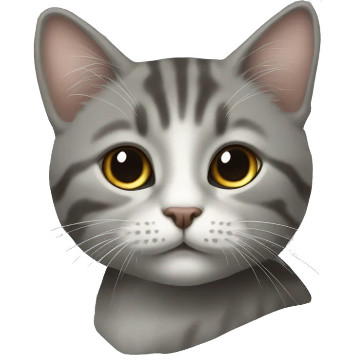 Белая кошка с голубыми глазами  emoji