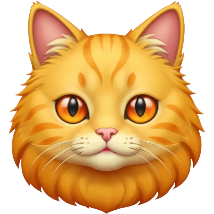 A yellow cat emoji