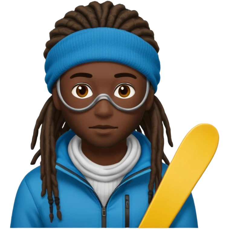 darkskin guy with dreads and a ski mask emoji