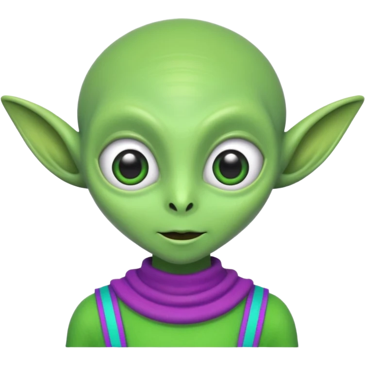 quirky silly alien  emoji
