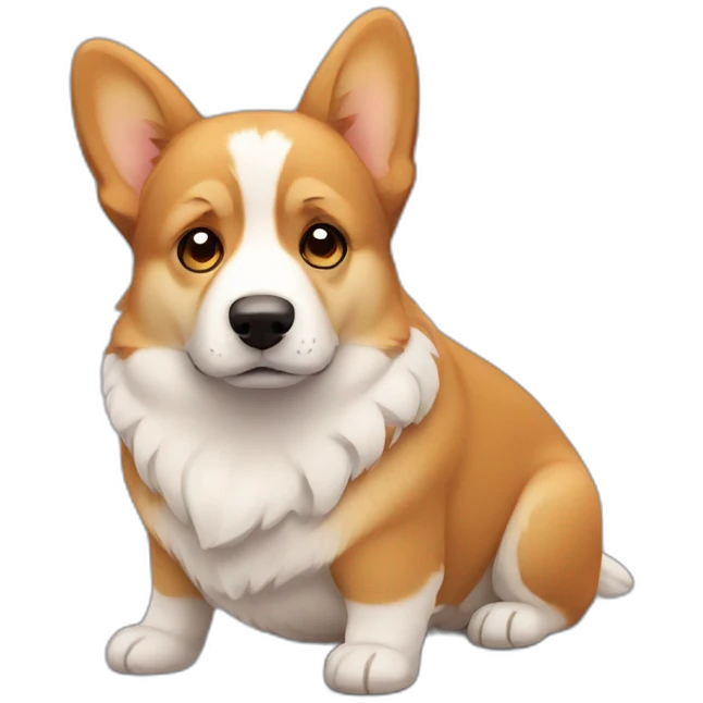 sad corgi emoji