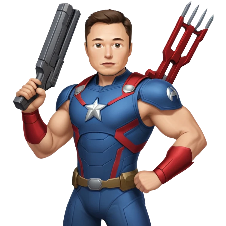 Elon musk as an Avenger  emoji