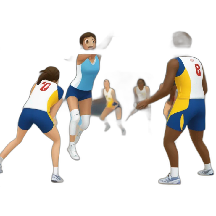 Attaque au volleyball emoji