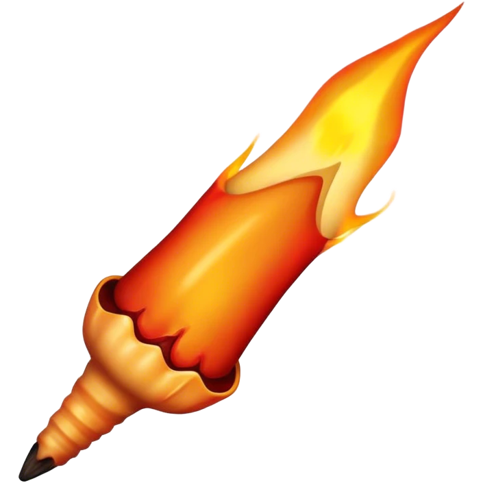 stick with inflamed tip emoji