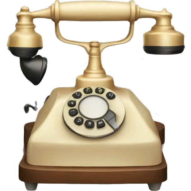 vintage phone emoji