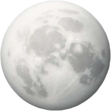 White moon emoji