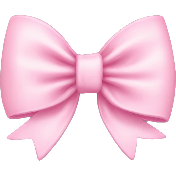 Baby pink bow emoji