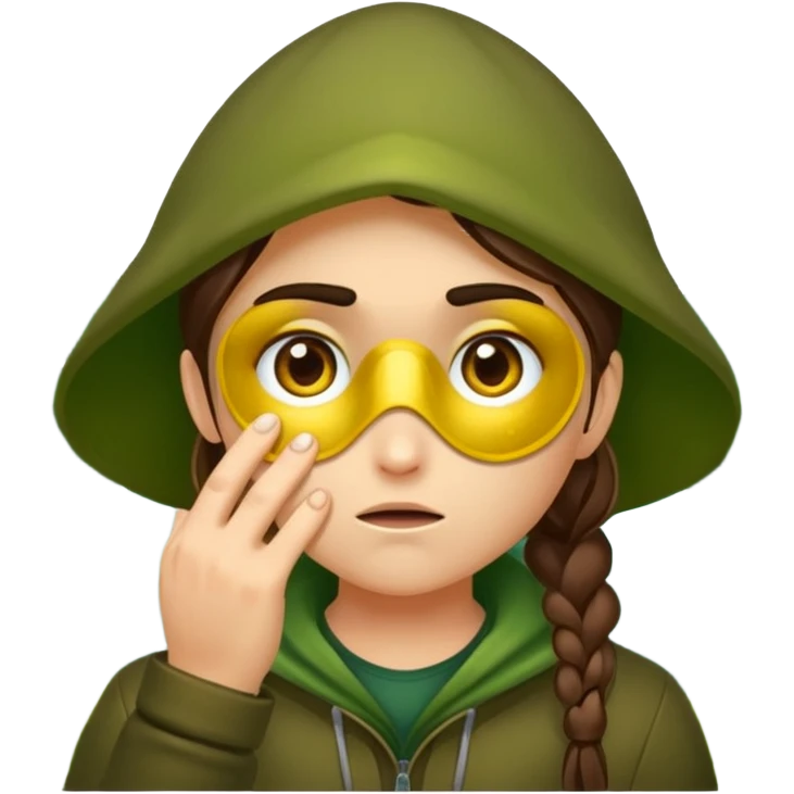 forest rogue rubbing eyes with pollen sparkles emoji