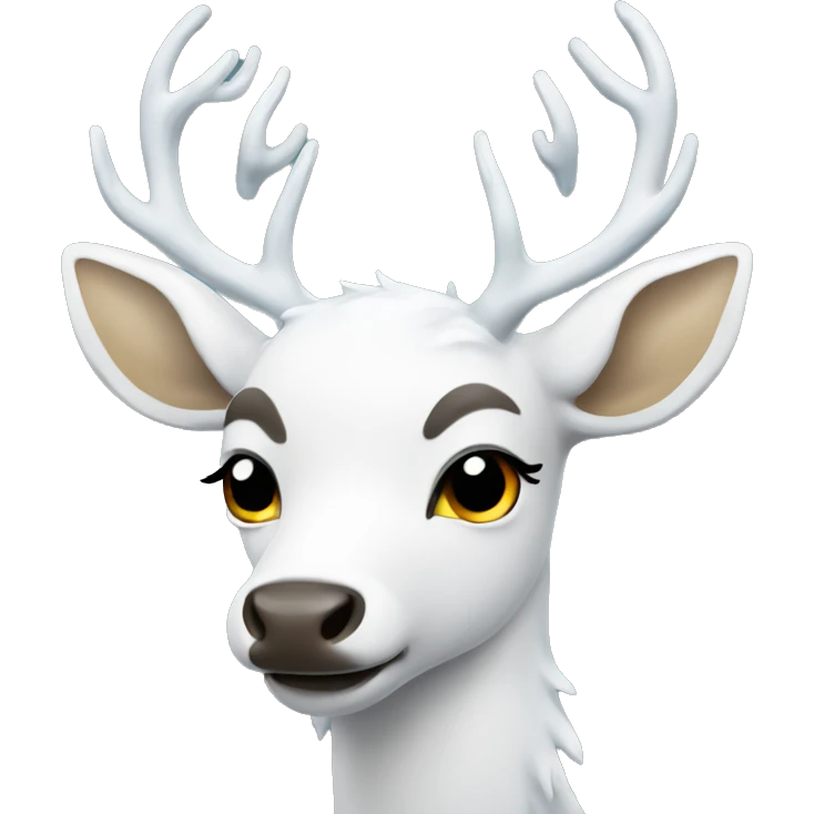 White rain deer  emoji