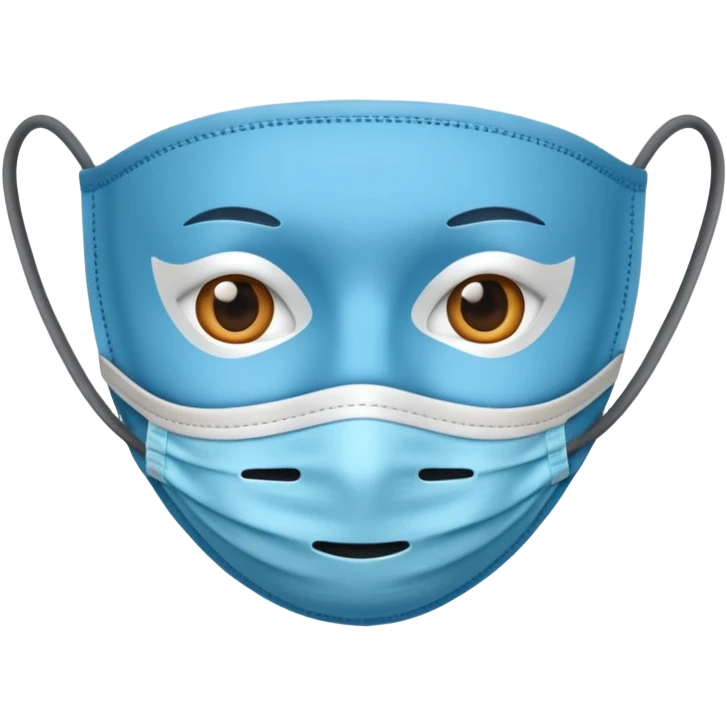 Masque chirurgical bleu  emoji