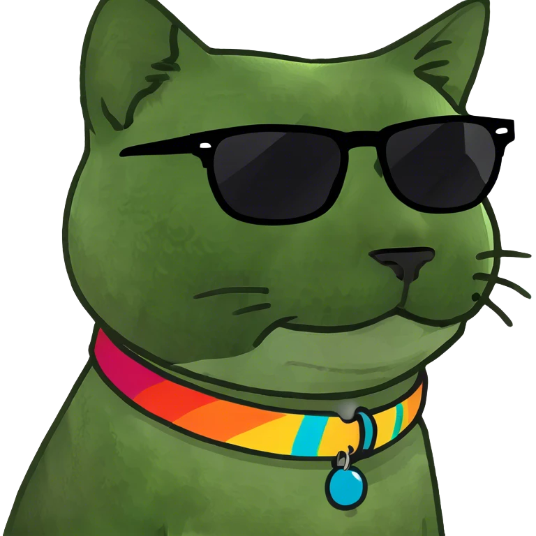 Cat with sunglasses emoji