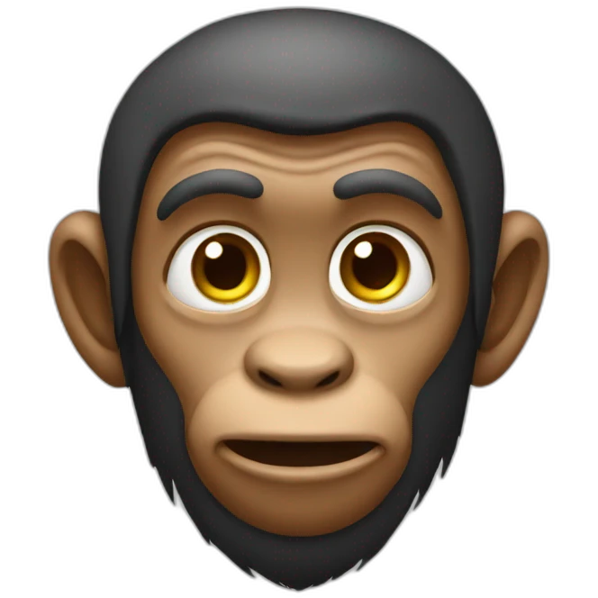 humanized monkey emoji