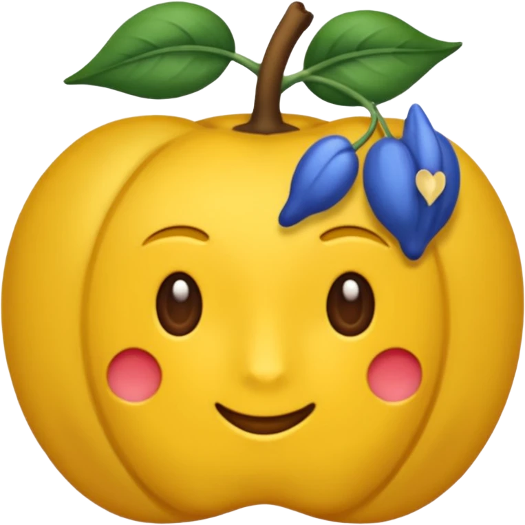 синий блеск без лица emoji