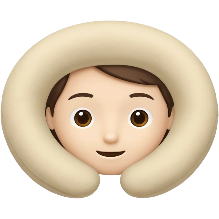 A fluffy memory-foam travel pillow that molds gently to the traveler’s head and shoulders. emoji