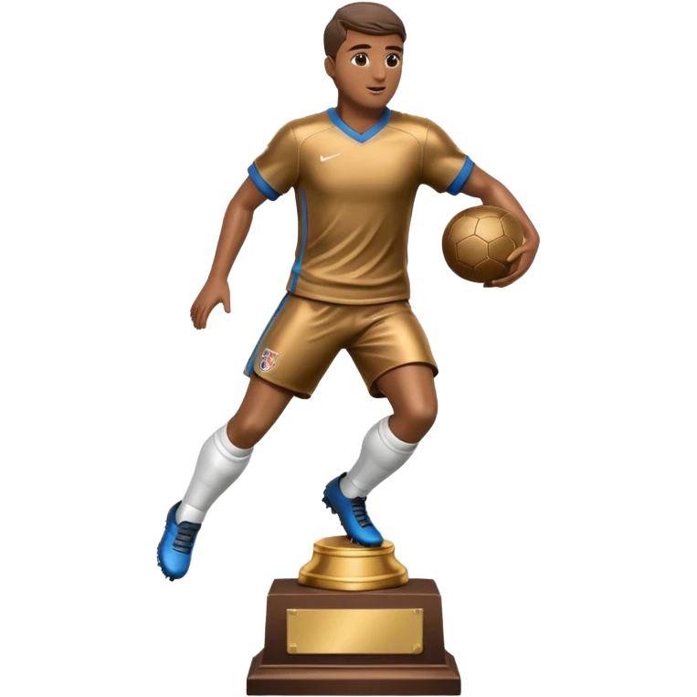 a trophy of a football player emoji