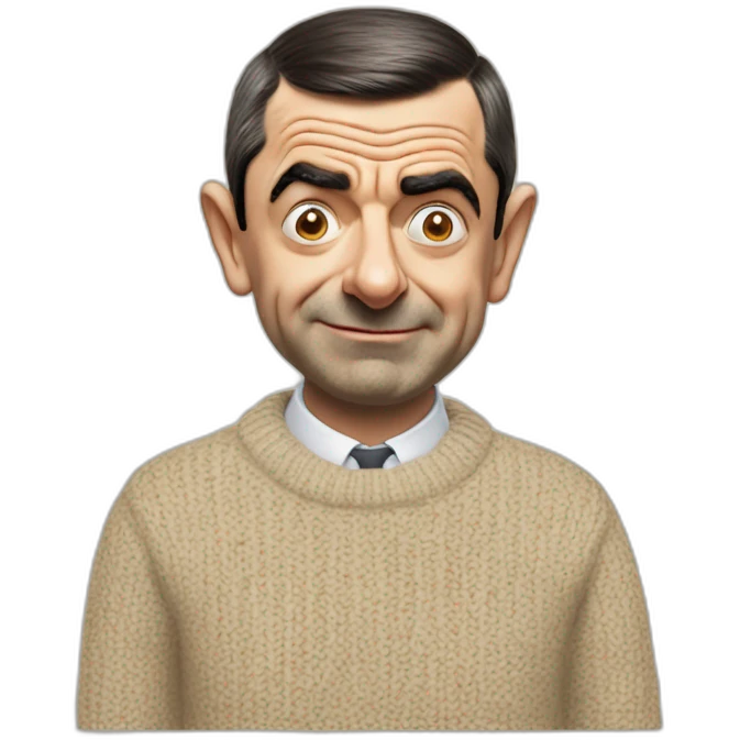 Mr bean wearing Nike sweater emoji