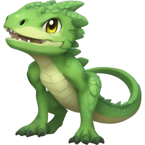 Anthro Sona Fakemon Reptile Full Body emoji