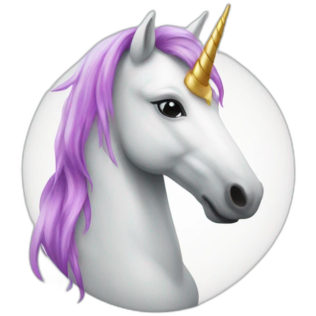 unicorn with banner saying I'm in emoji