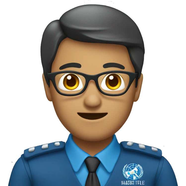 Hazme un emoji de un lazo azul emoji